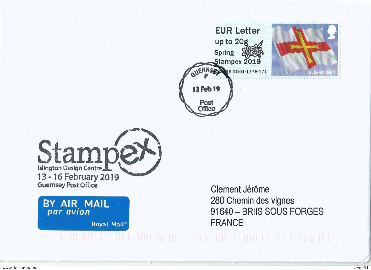 Vignette D'affranchissement IAR - ATM - Drapeau - Spring Stampex 2019 - Fleurs - Enveloppes