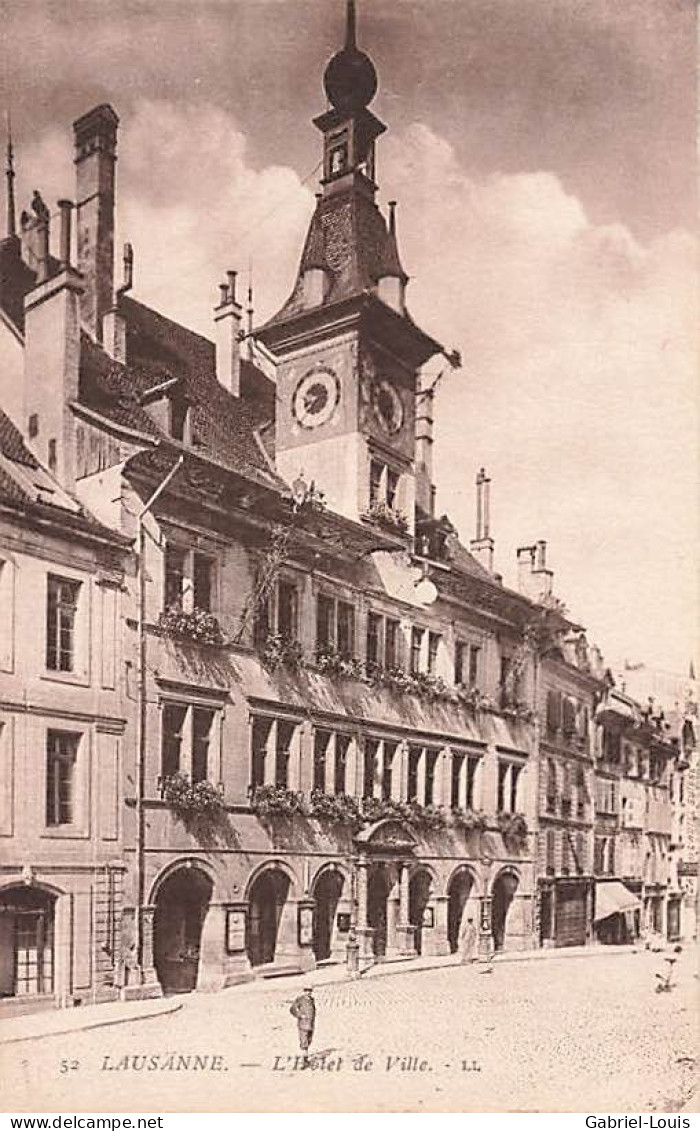 Lausanne Place De La Palud L'Hôtel De Ville - Lausanne