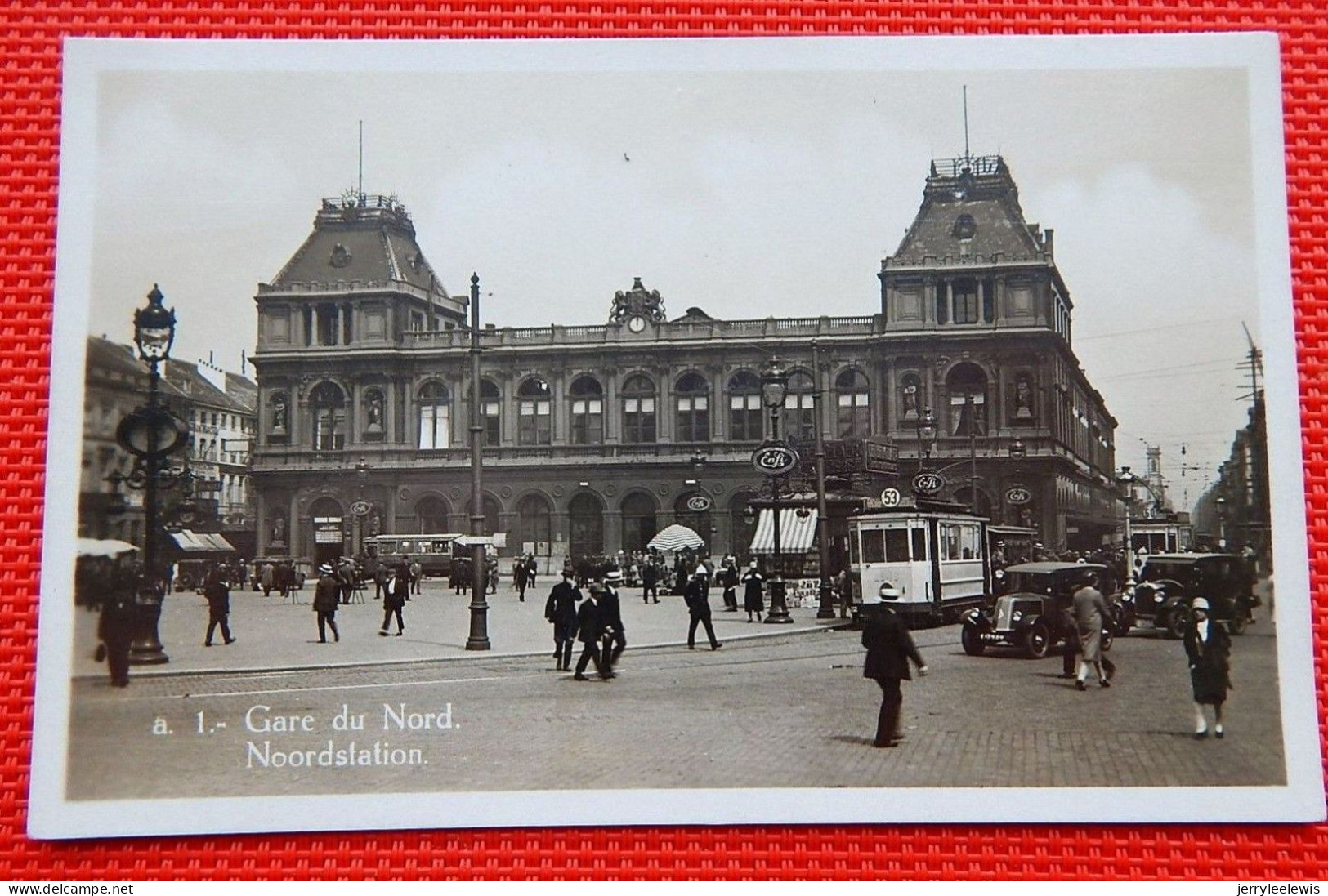 BRUXELLES  - BRUSSEL - 2 CARTES - 2 POSTKAARTEN :  Gare Du Nord  -  Noordstation - Chemins De Fer, Gares