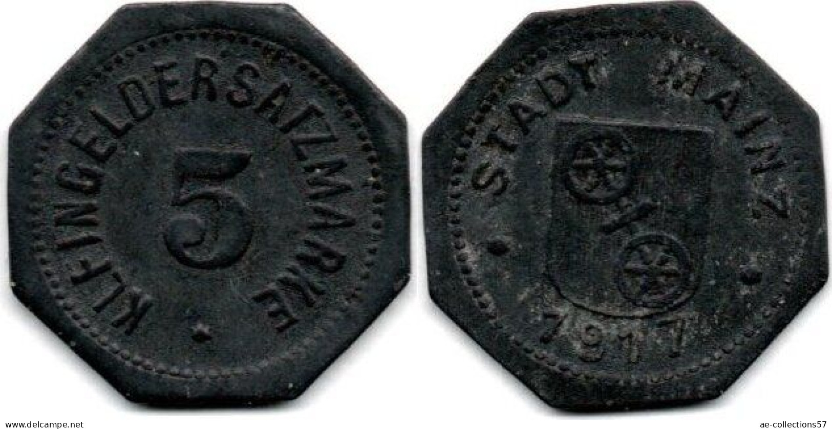 MA 23966 / Mainz 5 Pfennig 1917 TTB - Monétaires/De Nécessité