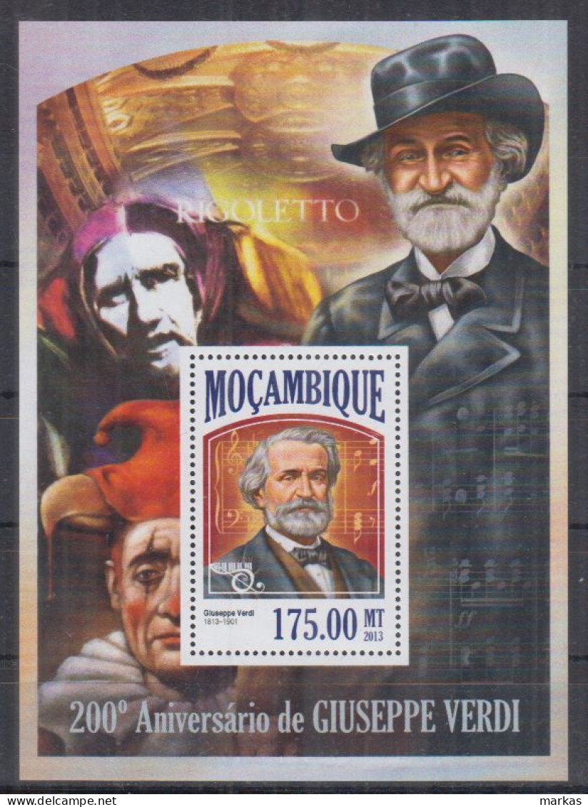 P13. Mozambique MNH 2013 Music - Composer - Giuseppe Verdi - Musique