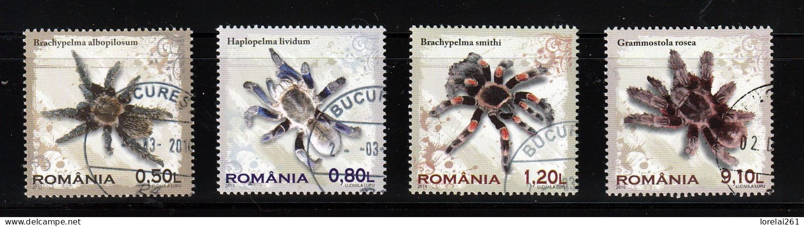 2010 - Spiders Mi No 6414/6417 - Used Stamps