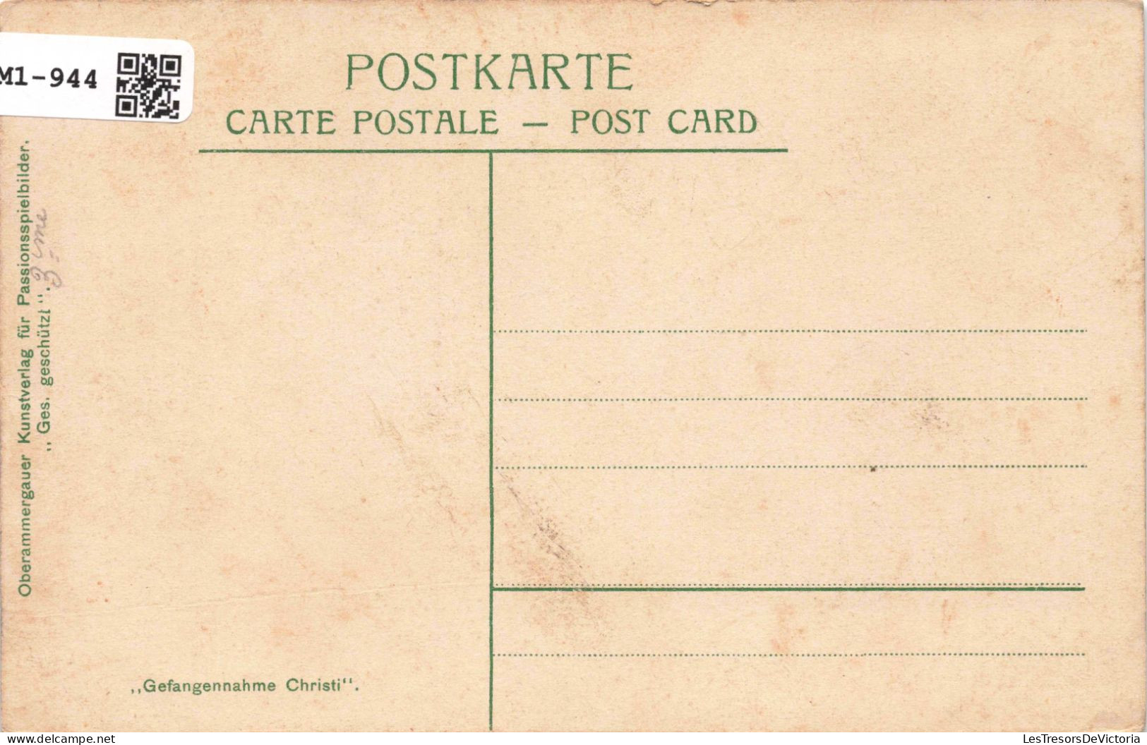 RELIGION - Christianisme - Gefangennahme Christi - Jesus Et Les Apôtres - Carte Postale Ancienne - Gesù