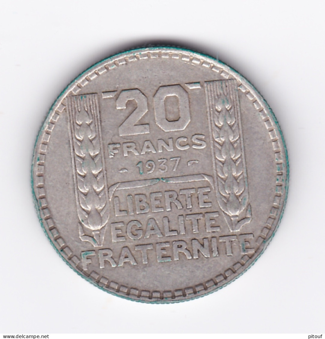 20 Francs 1937  TTB (sauf Coup Sur Tranche Au Revers) - 20 Francs