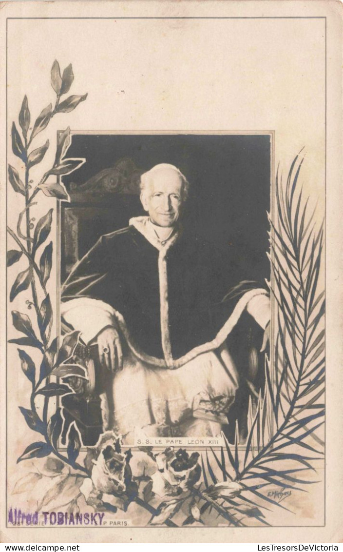 RELIGION - Christianisme - S.S. Le Pape Leon XIII - E.Michau - Carte Postale Ancienne - Pausen