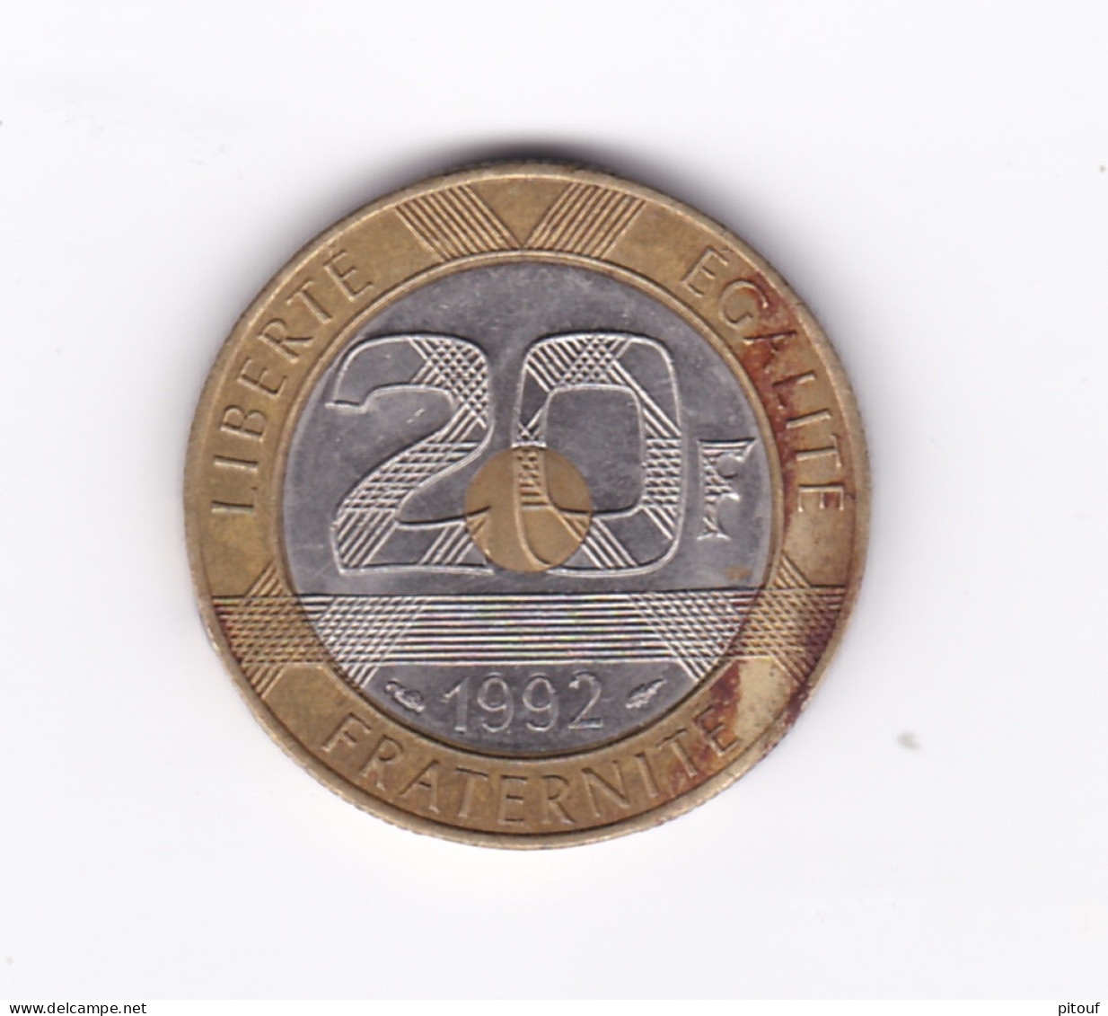 20 Francs 1992 V Fermé 5 Séries De Stries  TTB - 20 Francs