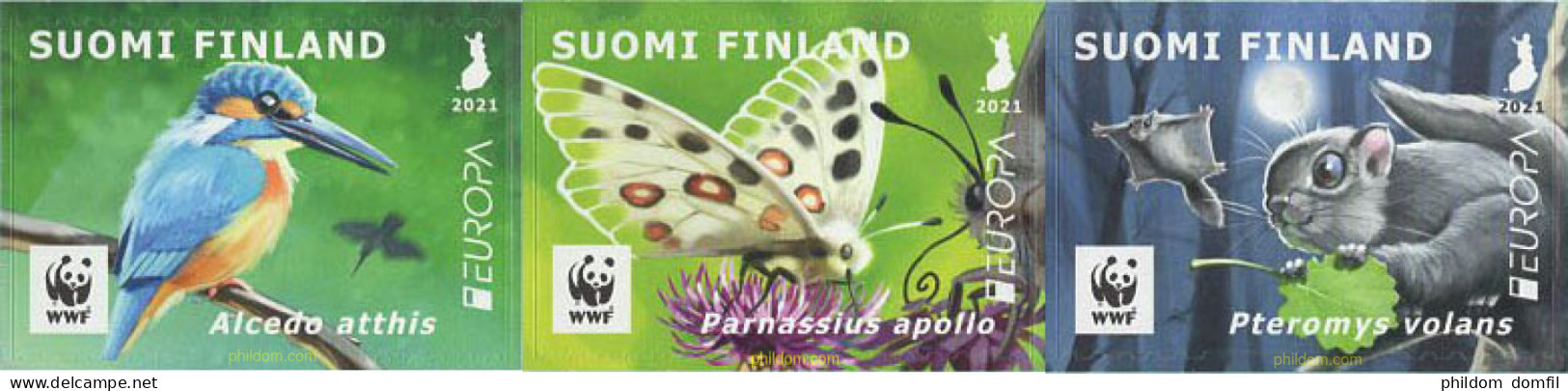 651159 MNH FINLANDIA 2021 EUROPA CEPT 2021 - FAUNA NACIONAL EN PELIGRO DE EXTINCION - Neufs