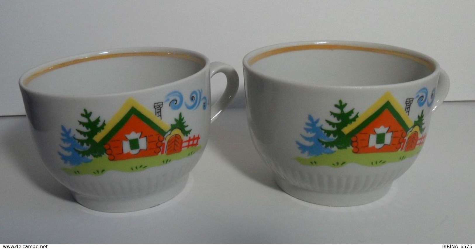 A Cup. The USSR. THE BRAND. PORCELAIN FACTORY PROLETARIAN. Lodge. Birdie. ONE LOT. - 11-52-i - Cups