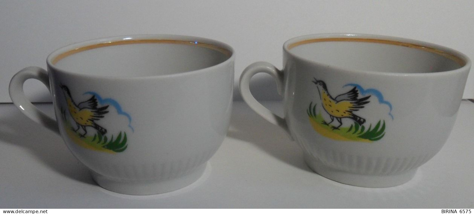A Cup. The USSR. THE BRAND. PORCELAIN FACTORY PROLETARIAN. Lodge. Birdie. ONE LOT. - 11-52-i - Tazze