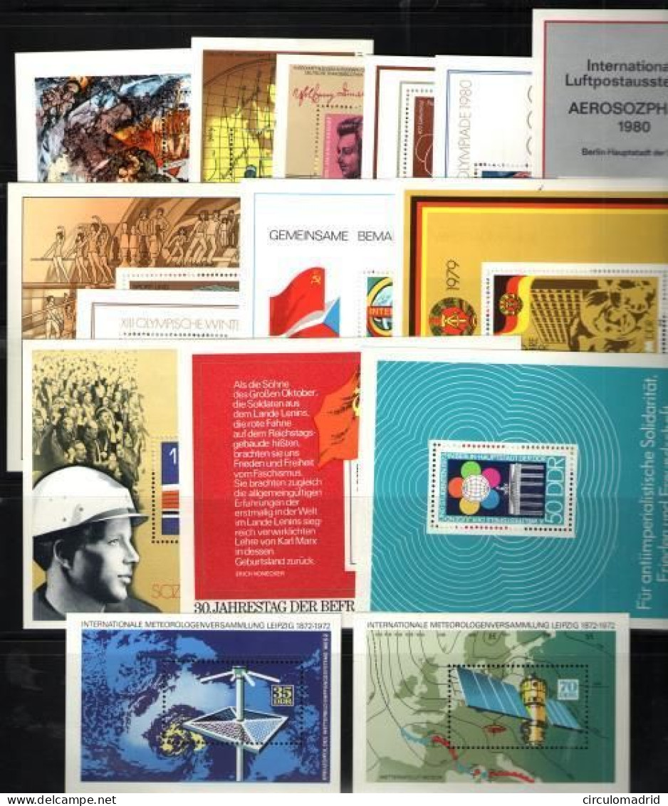 República Democrática Nº Entre 29 Y 62. Años 1972-81 - 1st Day – FDC (sheets)