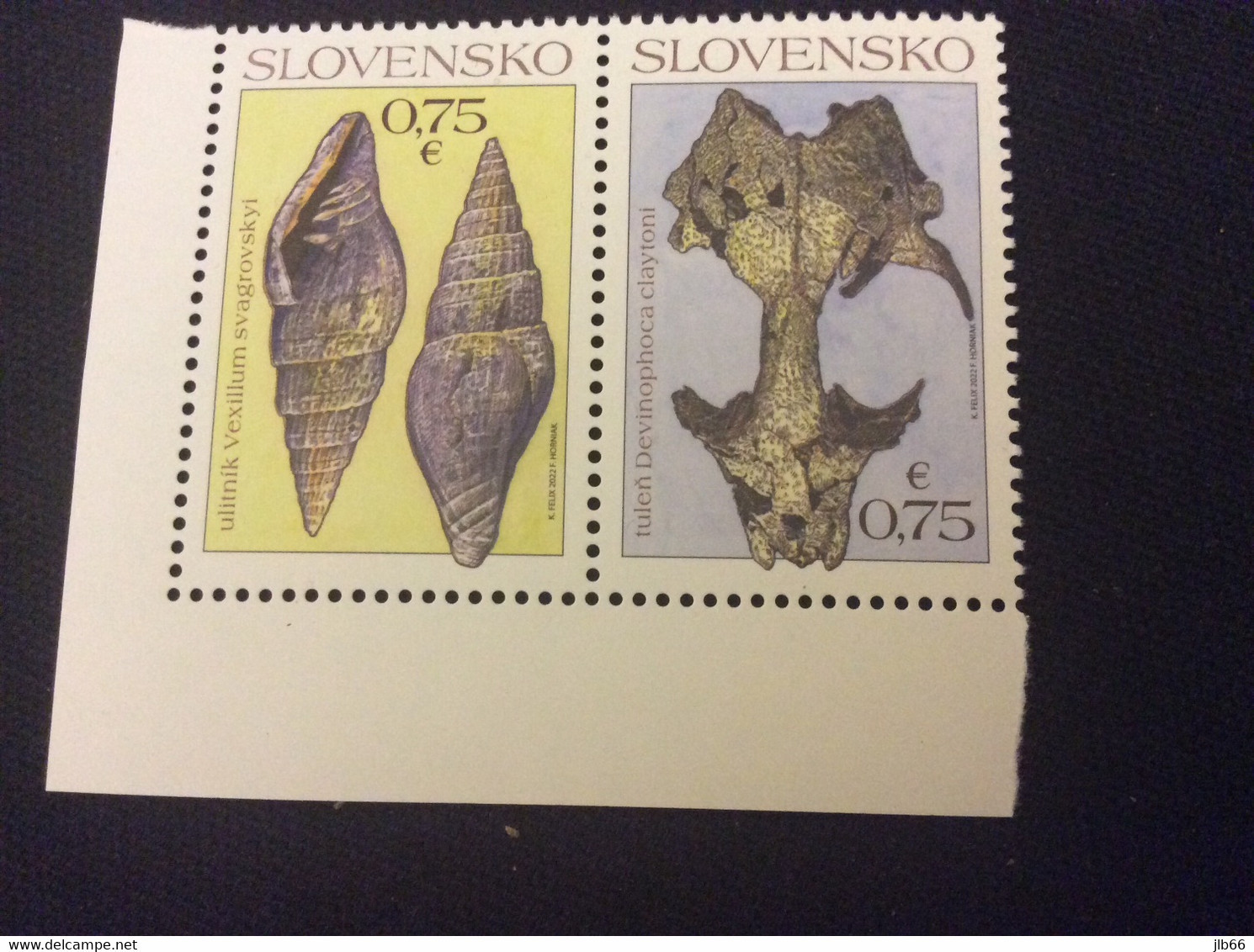 2022 Yvert 856/857 ** Fossiles Mandibule Devinophoca Et Gastropode Vexillum Svagrivsky - Unused Stamps