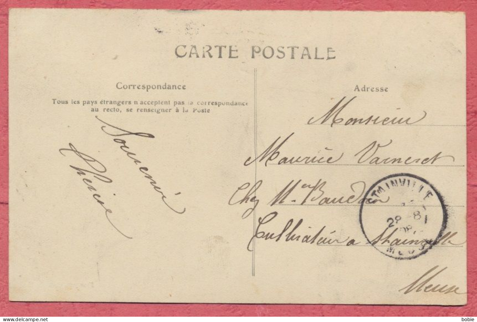 Pargny Sur Saulx - Dépt. Marne : L'Ecluse - Animée Lavandière à Genoux De 1908. - Pargny Sur Saulx