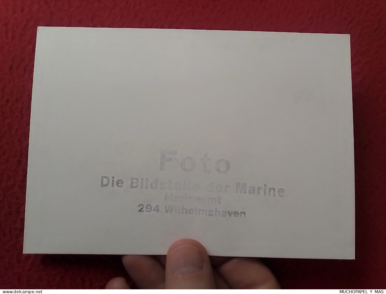 FOTO, TARJETA O SIMILAR TAMAÑO TIPO POSTAL DIE BILDSTELLE DER MARINE MARINEAMT 294 WILHELMSHAVEN GERMANY BOAT..SHIP..VER - Boats