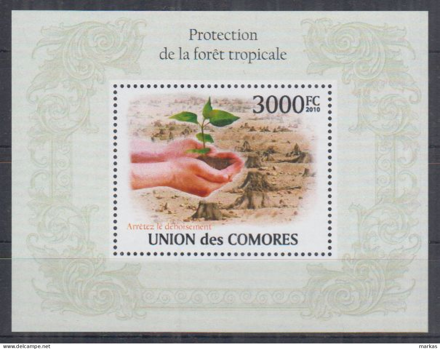 S13. Comoro MNH 2010 Flora - Protection Of Tropical Forests - Piante Velenose