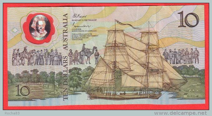 AUSTRALIE - 10 Dollars En Polymère  De 1988 - Pick 49b - 1988 (10$ Polymeerbiljetten)
