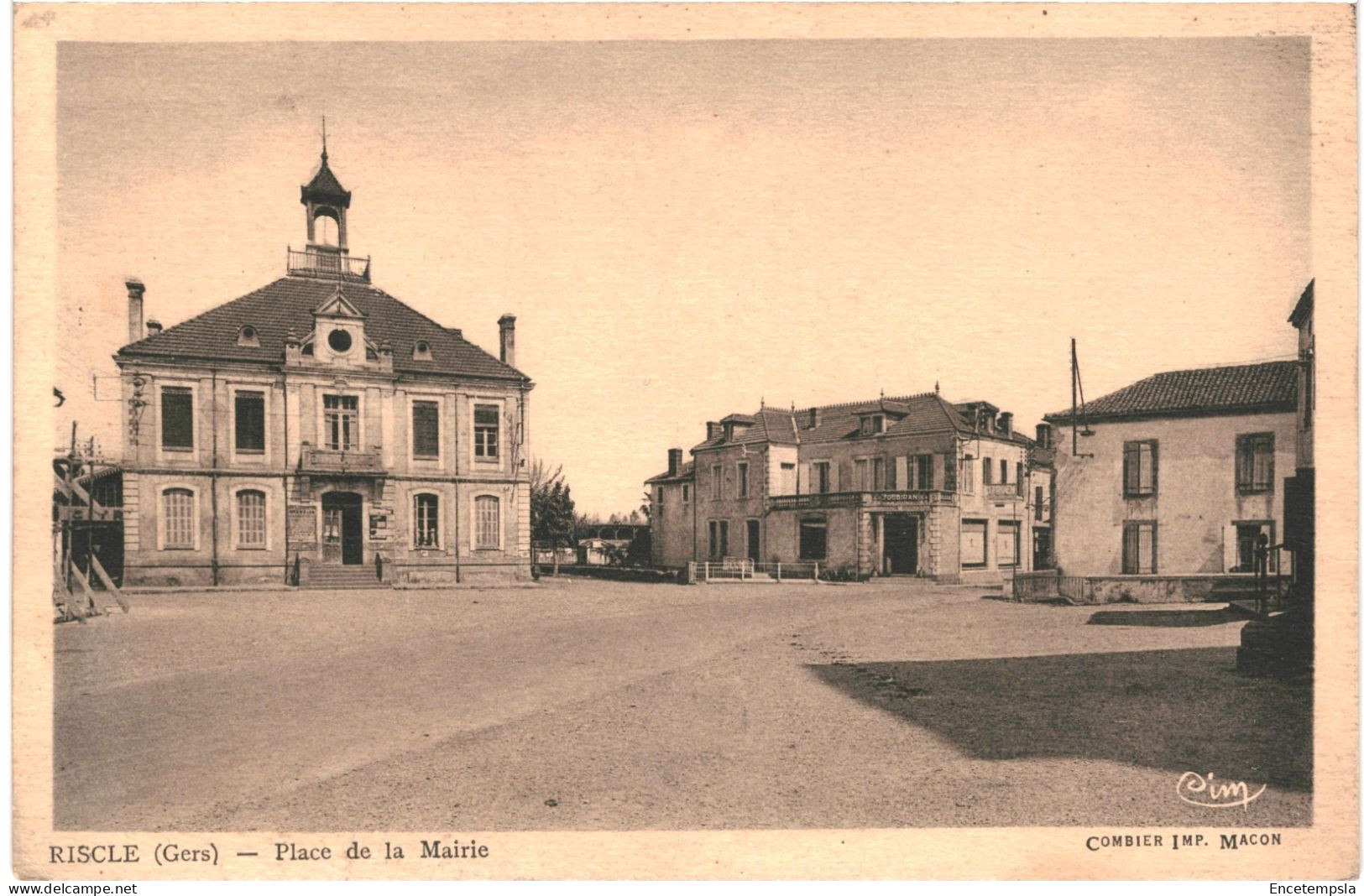 CPA  Carte Postale France Riscle Place De La Mairie  VM69559 - Riscle