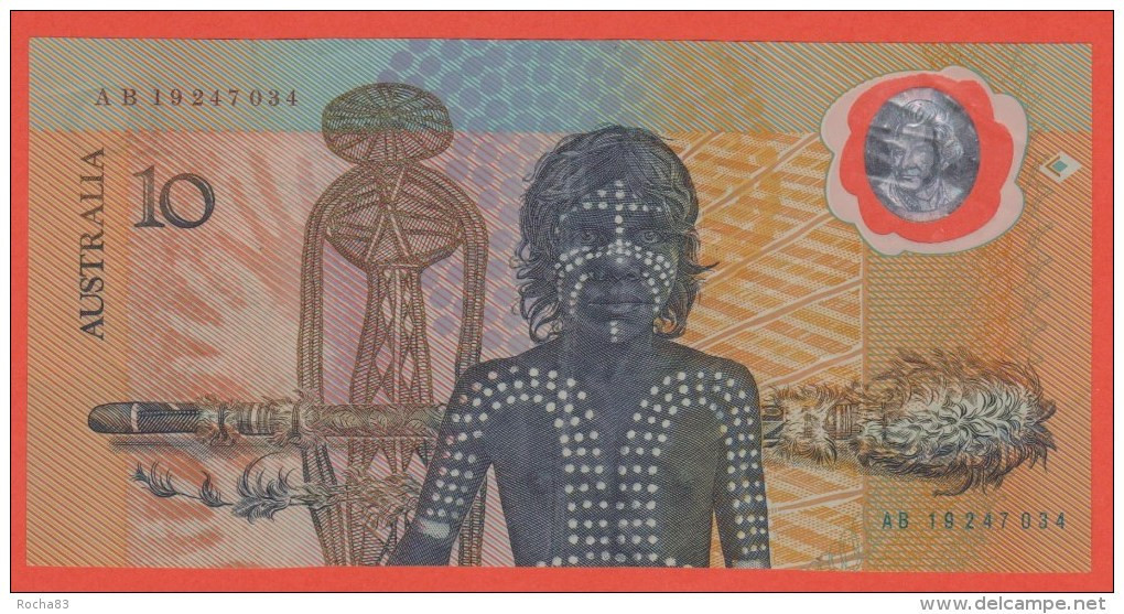 AUSTRALIE - 10 Dollars En Polymère  De 1988 - Pick 49b - 1988 (10$ Kunststoffgeldscheine)