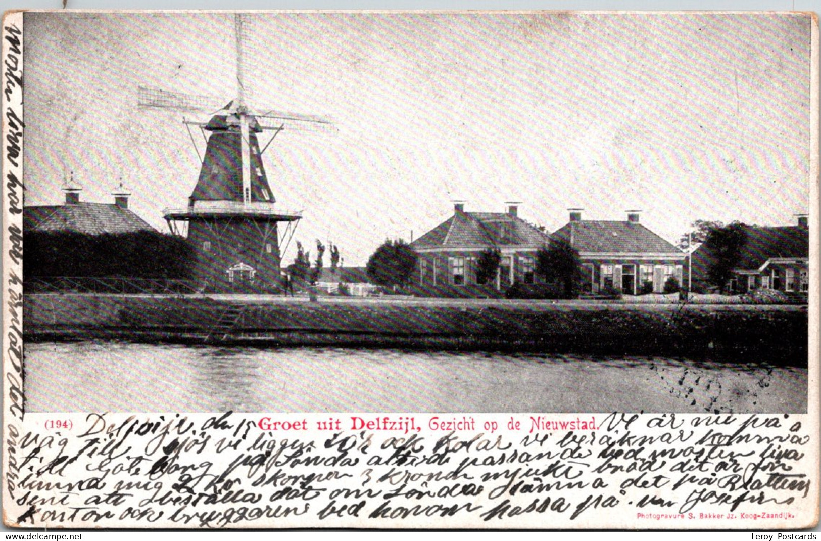 #3240 - Groet Uit Delfzijl, Gezicht Op De Nieuwstad 1902 (GR) - Delfzijl