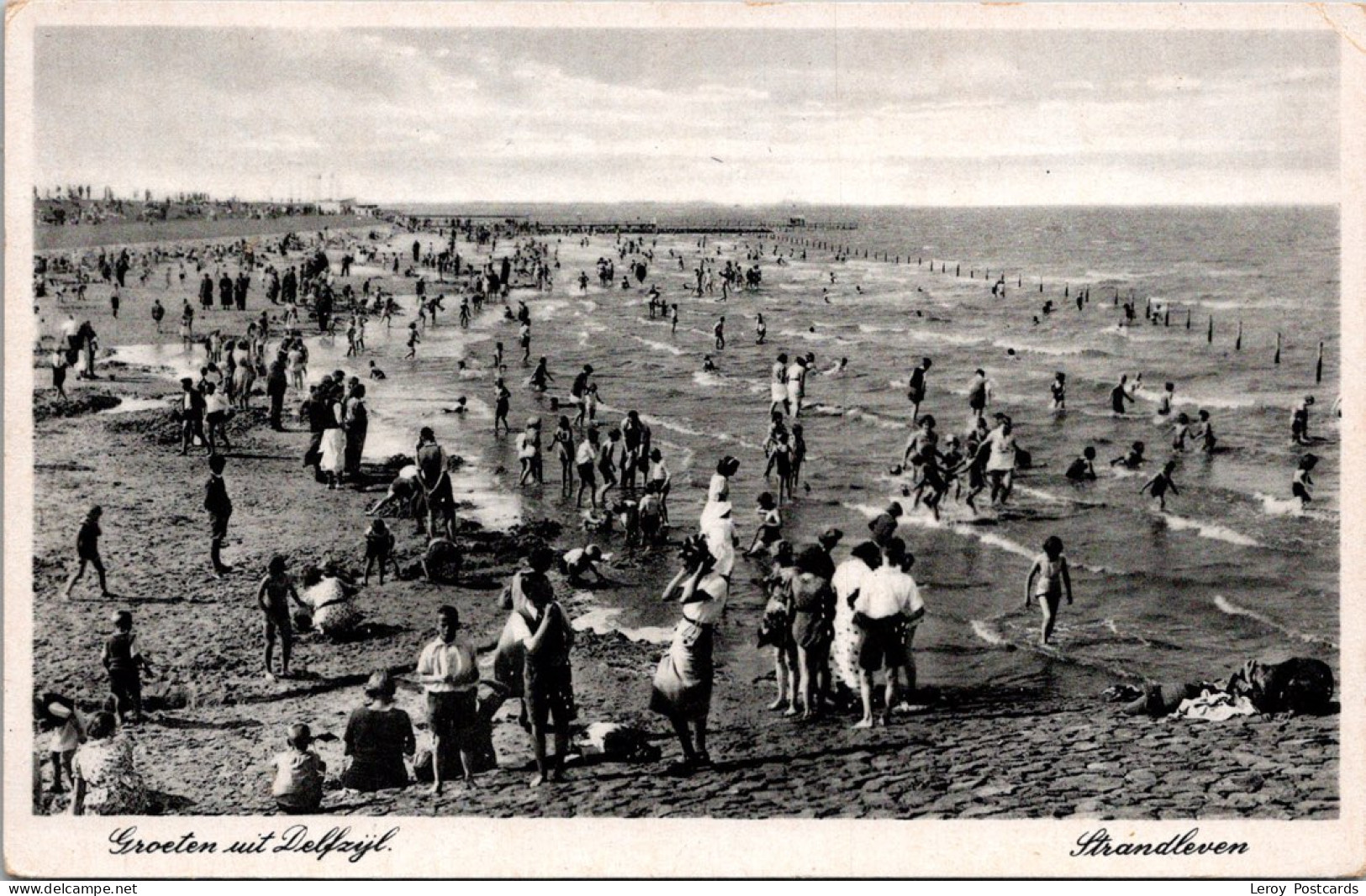 #3249 - Groeten Uit Delfzijl, Strandleven 1941 (GR) - Delfzijl