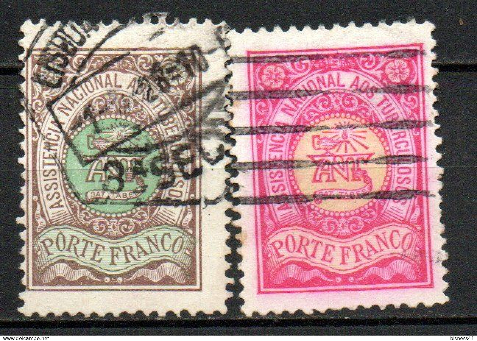 Col33 Portugal Franchise 1899  N° 14 & 15 Oblitéré Cote : 16,00€ - Usado