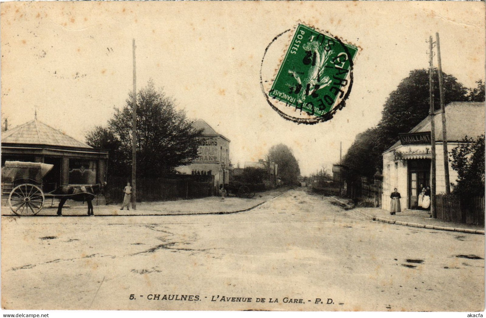 CPA Chaulnes Avenue De La Gare (1276090) - Chaulnes