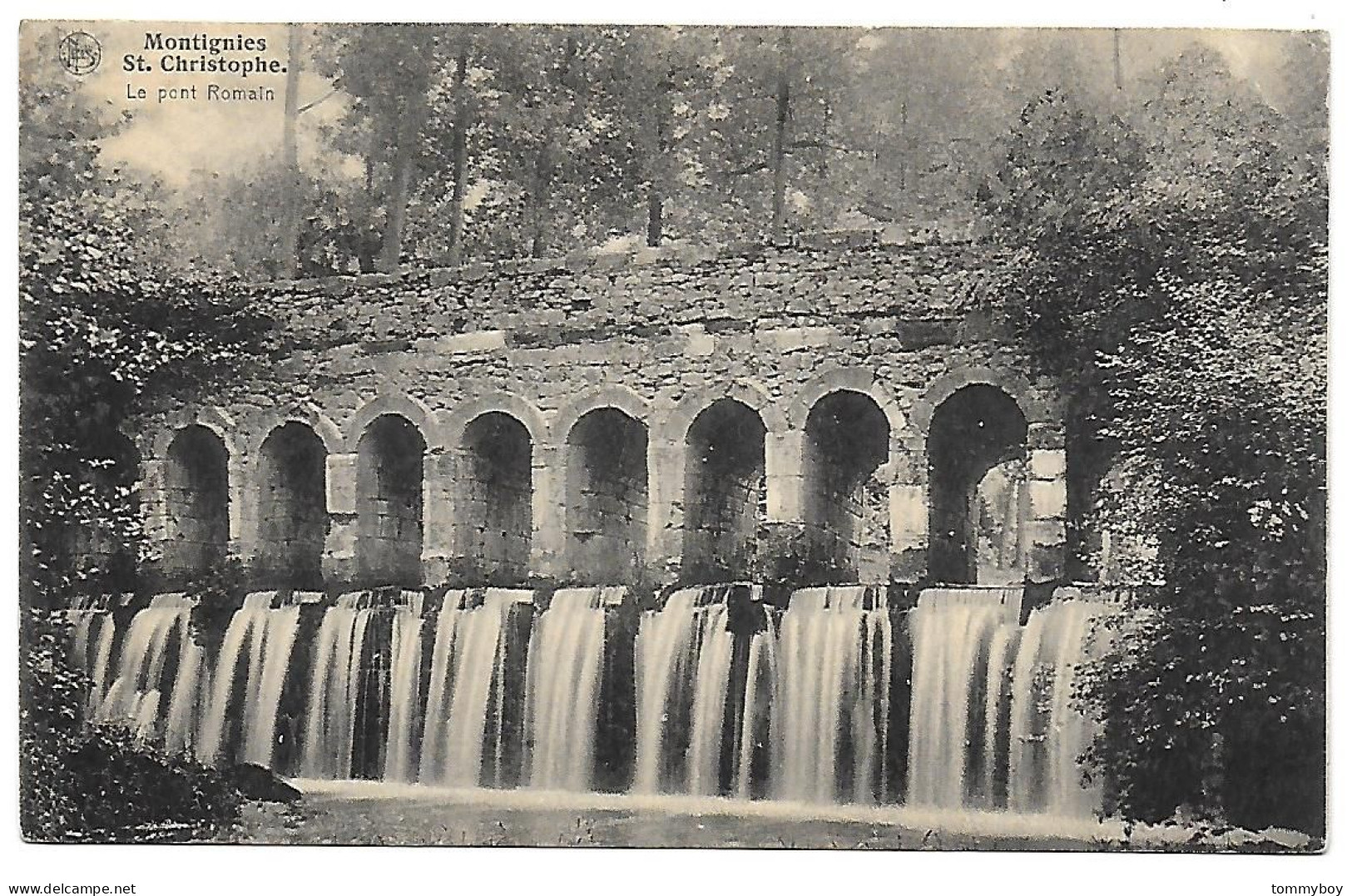 CPA Montignies St. Christophe, Le Pont Romain - Erquelinnes