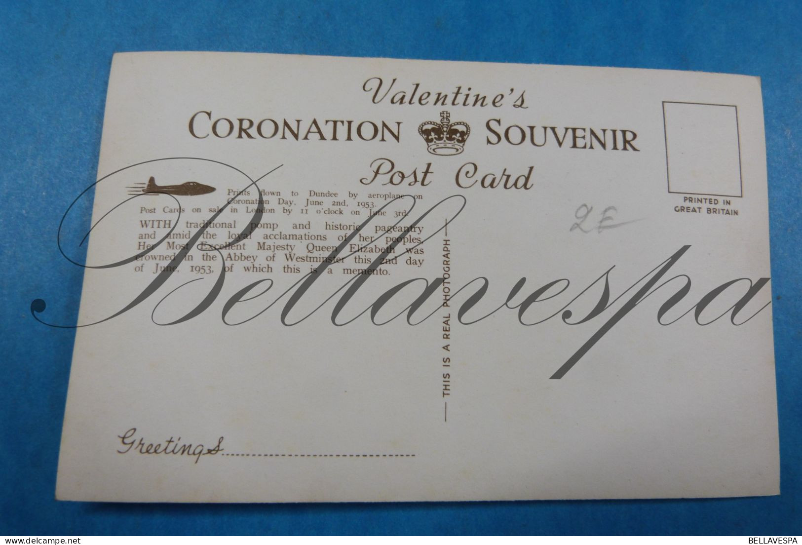 Royal  United Kingdom   The Majesty Queen Elisabeth Crowned 1953 Lot x 9 postcards Valentine's