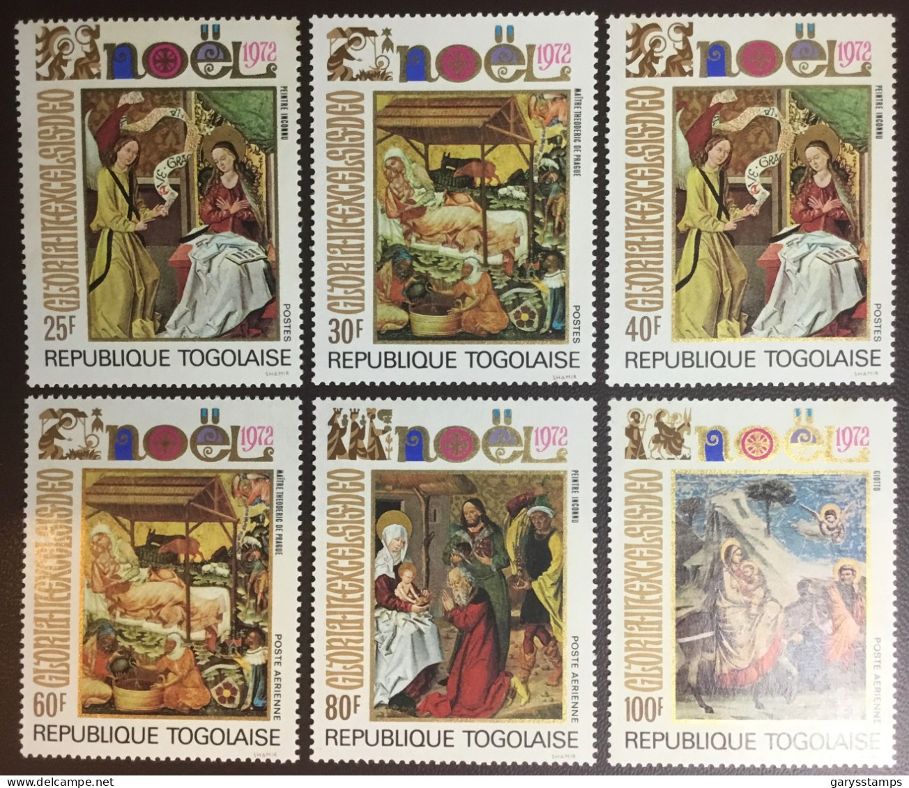 Togo 1972 Christmas Paintings MNH - Togo (1960-...)