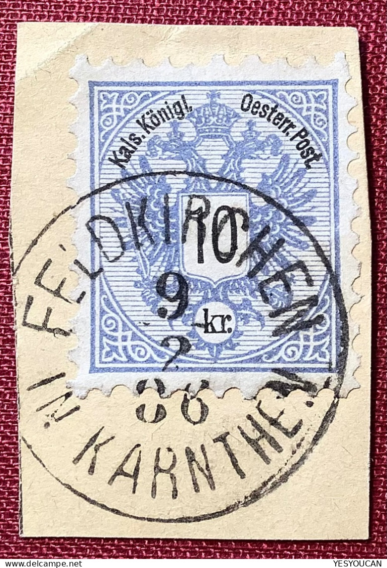 FELDKIRCHEN IN KARNTHEN 1886 (Kärnten) K1 LUXUS & BESSERE TYPE Österreich (Austria  Autriche - Usati