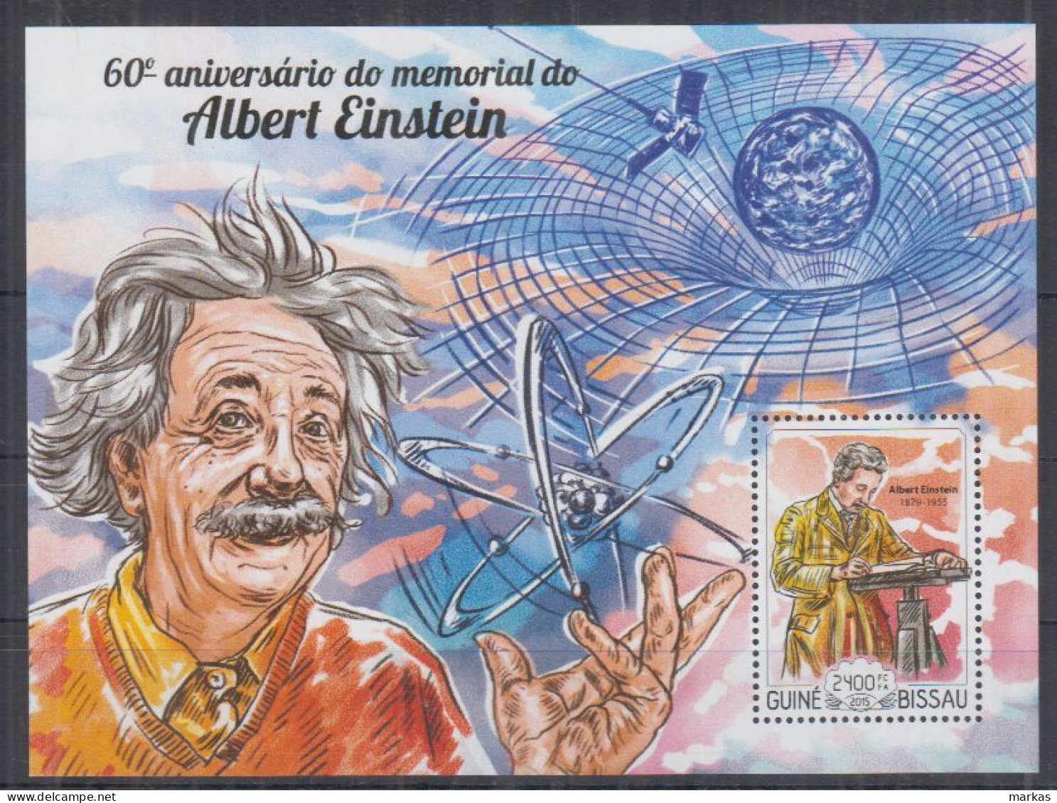 U13. Guinea-Bissau MNH 2015 Science - Albert Einstein - Albert Einstein