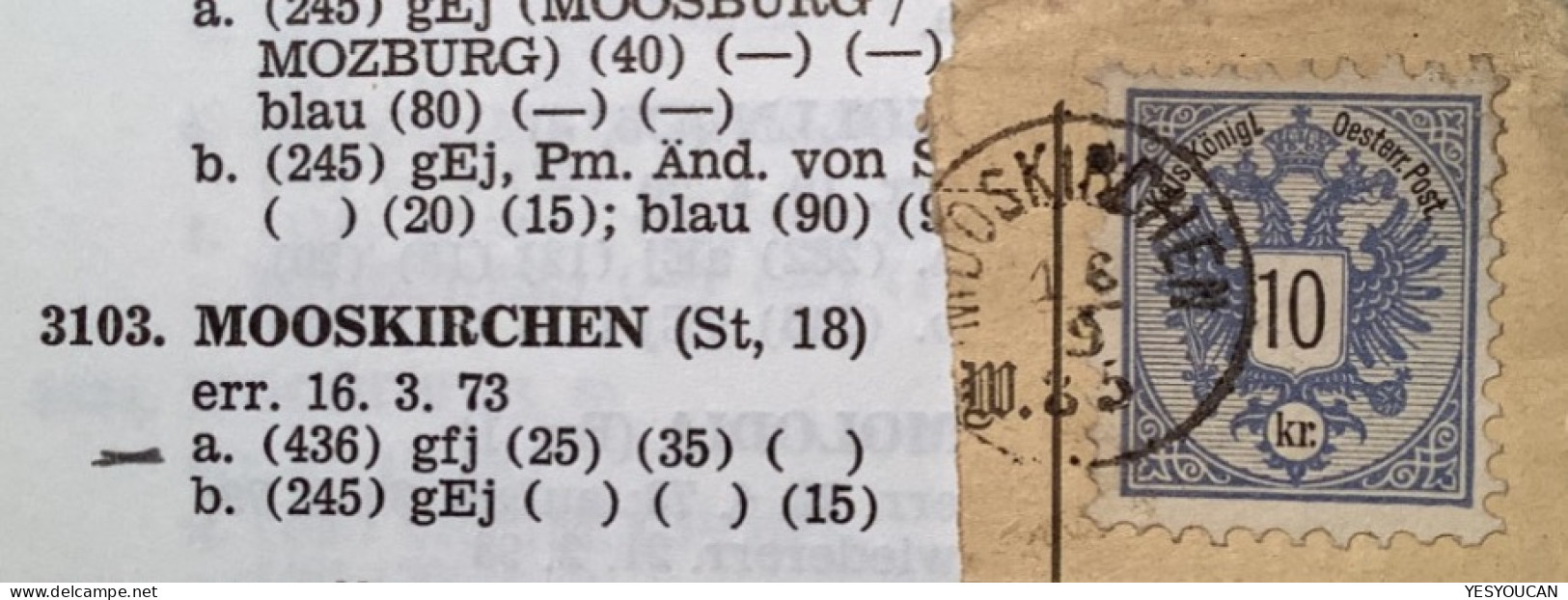 MOOSKIRCHEN 1885 (Steiermark) K1 Österreich Tadellos (Austria  Autriche - Gebraucht