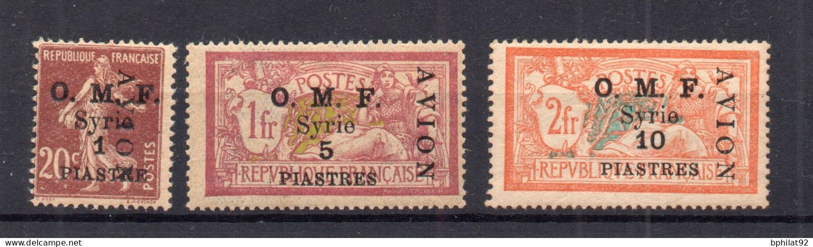 !!! SYRIE, SERIE PA N°1/3 NEUVE * - Poste Aérienne