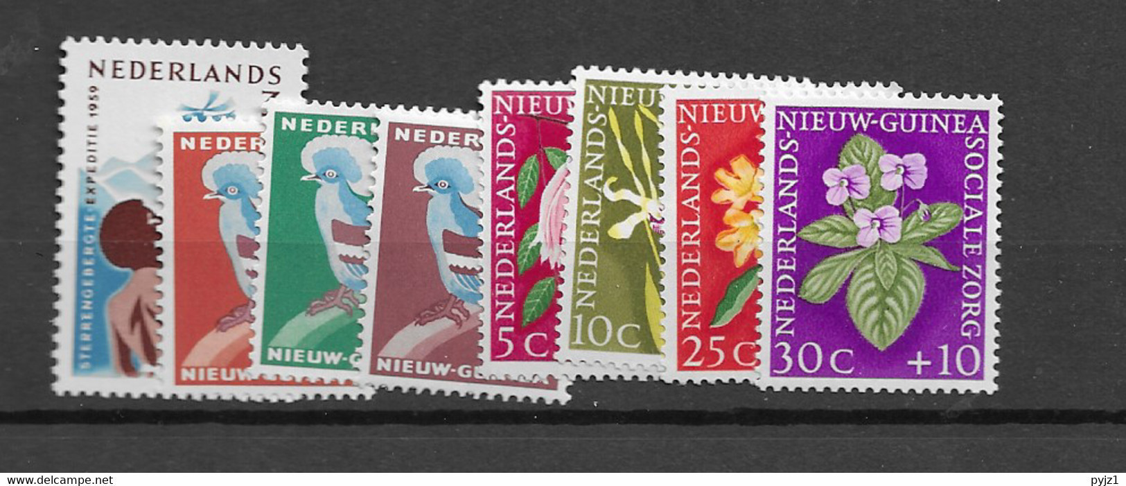 1959 MNH Nederlands Nieuw Guinea Year Collection Postfris** - Netherlands New Guinea