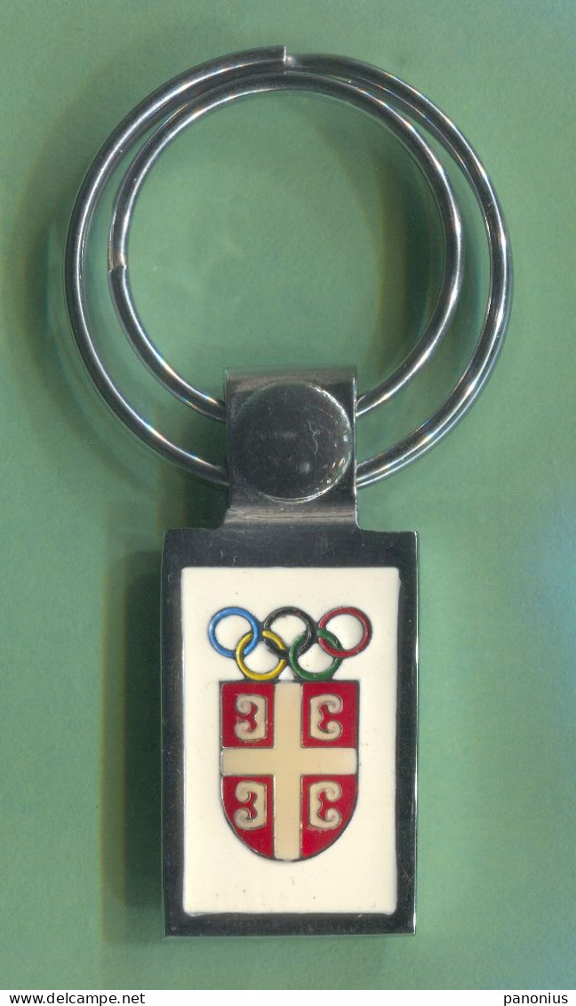 Olympic / Olympiade, Tokyo - Serbia ( Srbija )  NOC National Olympic Committee, Keychain / Pendant - Apparel, Souvenirs & Other