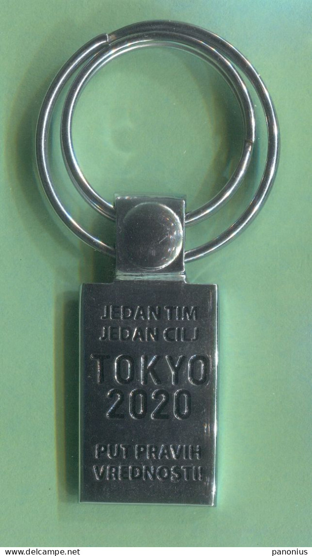 Olympic / Olympiade, Tokyo - Serbia ( Srbija )  NOC National Olympic Committee, Keychain / Pendant - Apparel, Souvenirs & Other