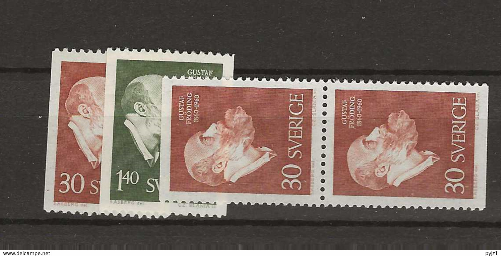 1960 MNH Sweden, Mi 461-62 Postfris** - Unused Stamps