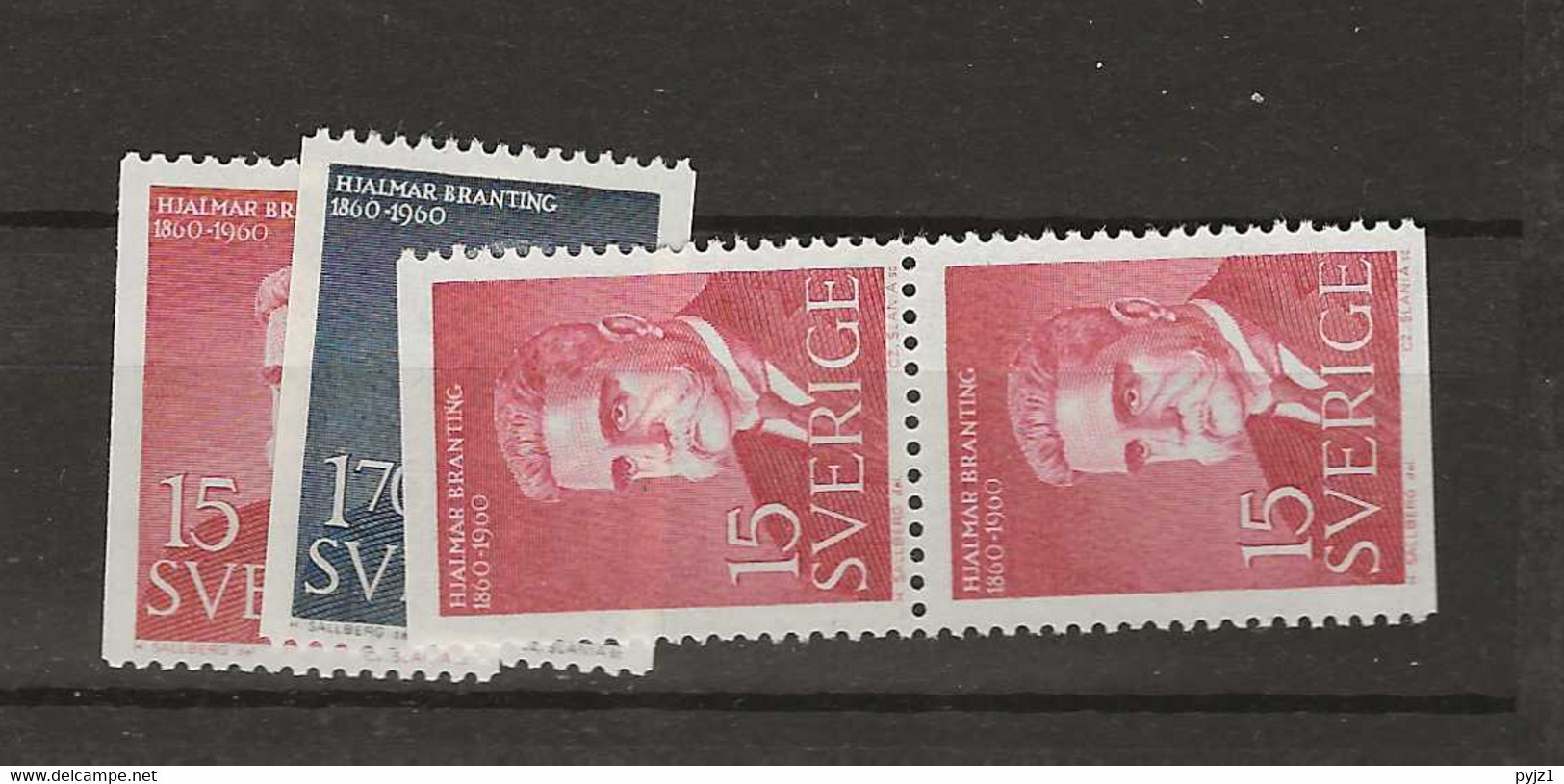 1960 MNH Sweden, Mi 465-66 Postfris** - Neufs