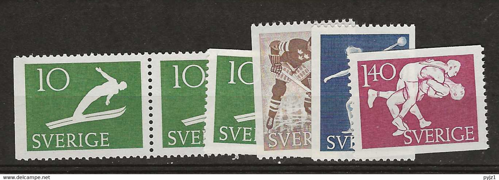 1953 MNH Sweden Mi 379-82  Postfris** - Neufs