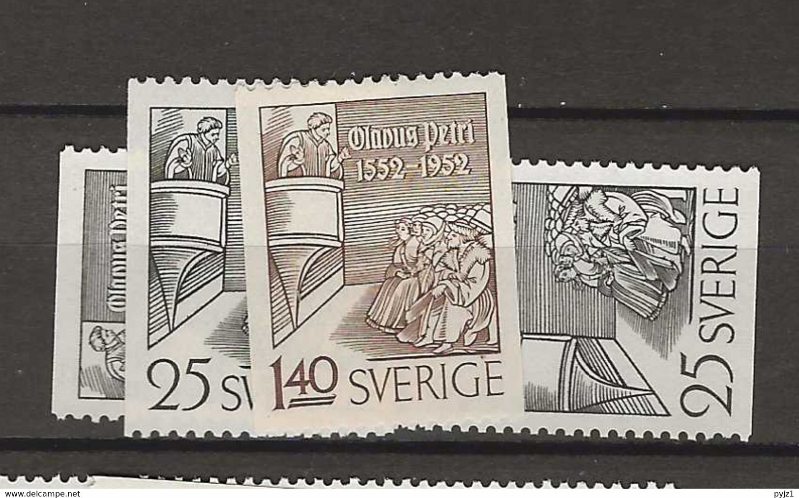 1952 MNH Sweden, Mi 267-68 Postfris** - Ungebraucht