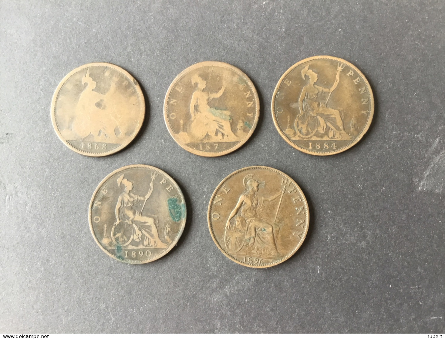 Grande -Bretagne. 1 Penny 1868-1872-1884-1890-1896 - D. 1 Penny