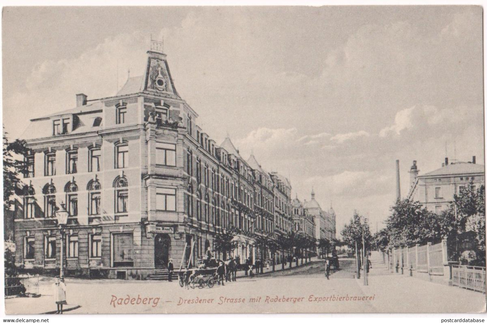 Radeberg - Dresdener Strasse Mit Radeberger Exportbierbrauerei - & Brewery - Radeberg