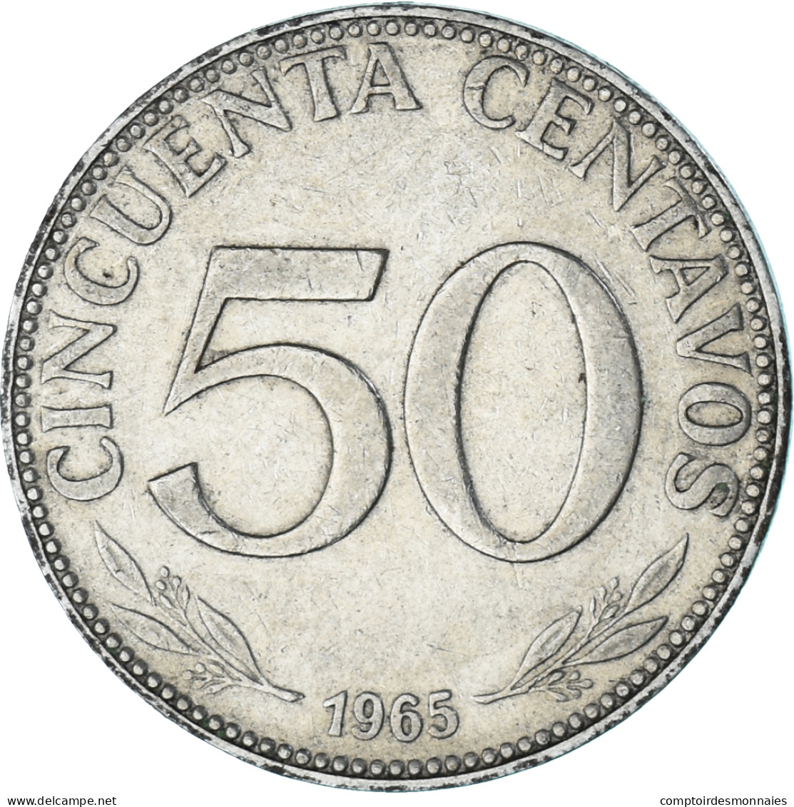 Monnaie, Bolivie, 50 Centavos, 1965 - Bolivia