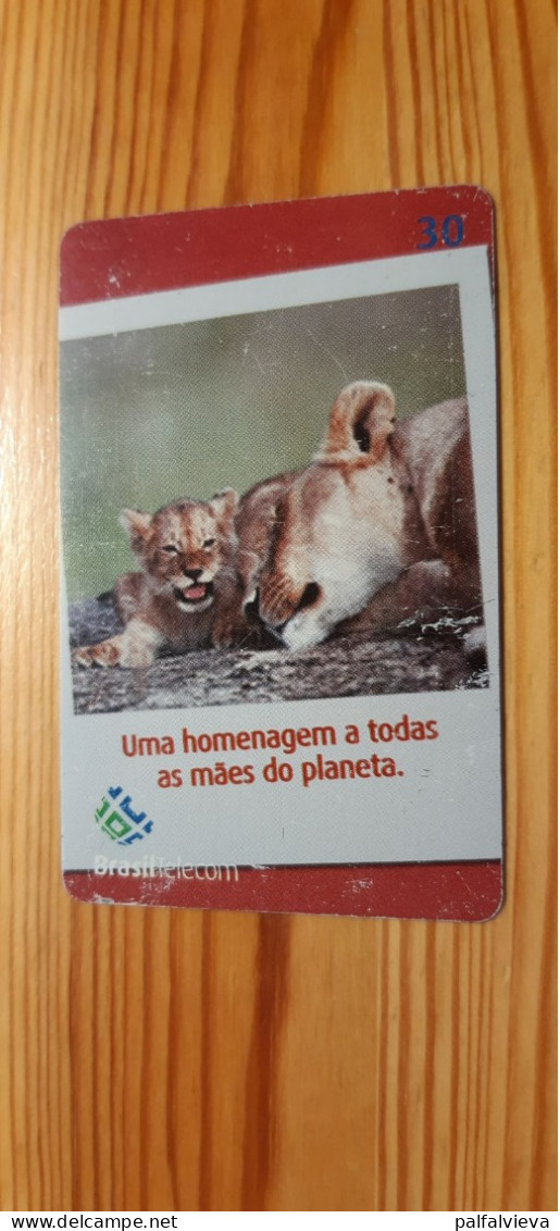 Phonecard Brazil - Lion - Brasilien