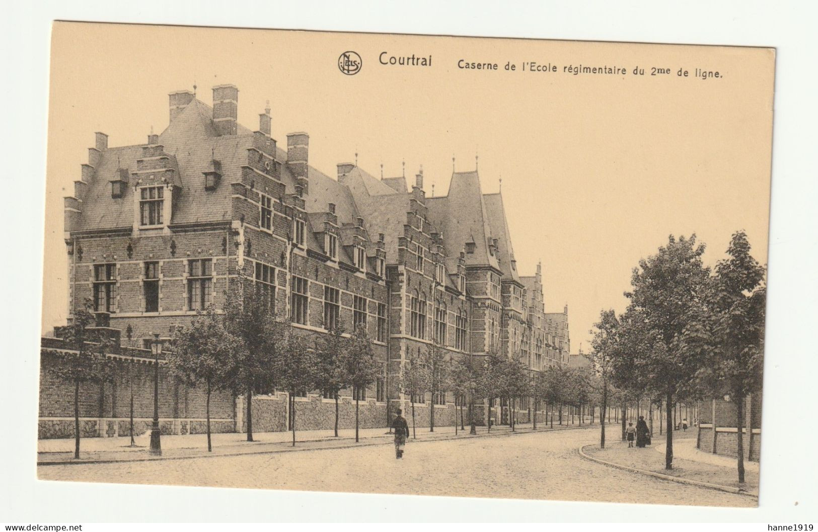 Kortrijk Caserne De L' Ecole Réglementaire Du 2me De Ligne Courtrai Htje - Kortrijk