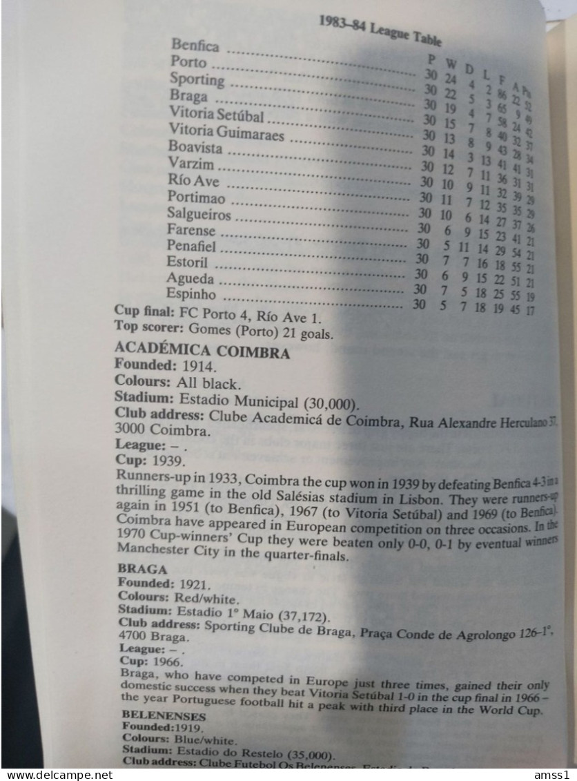 Livre World Football Directory 1984-85 - 1950-Heden