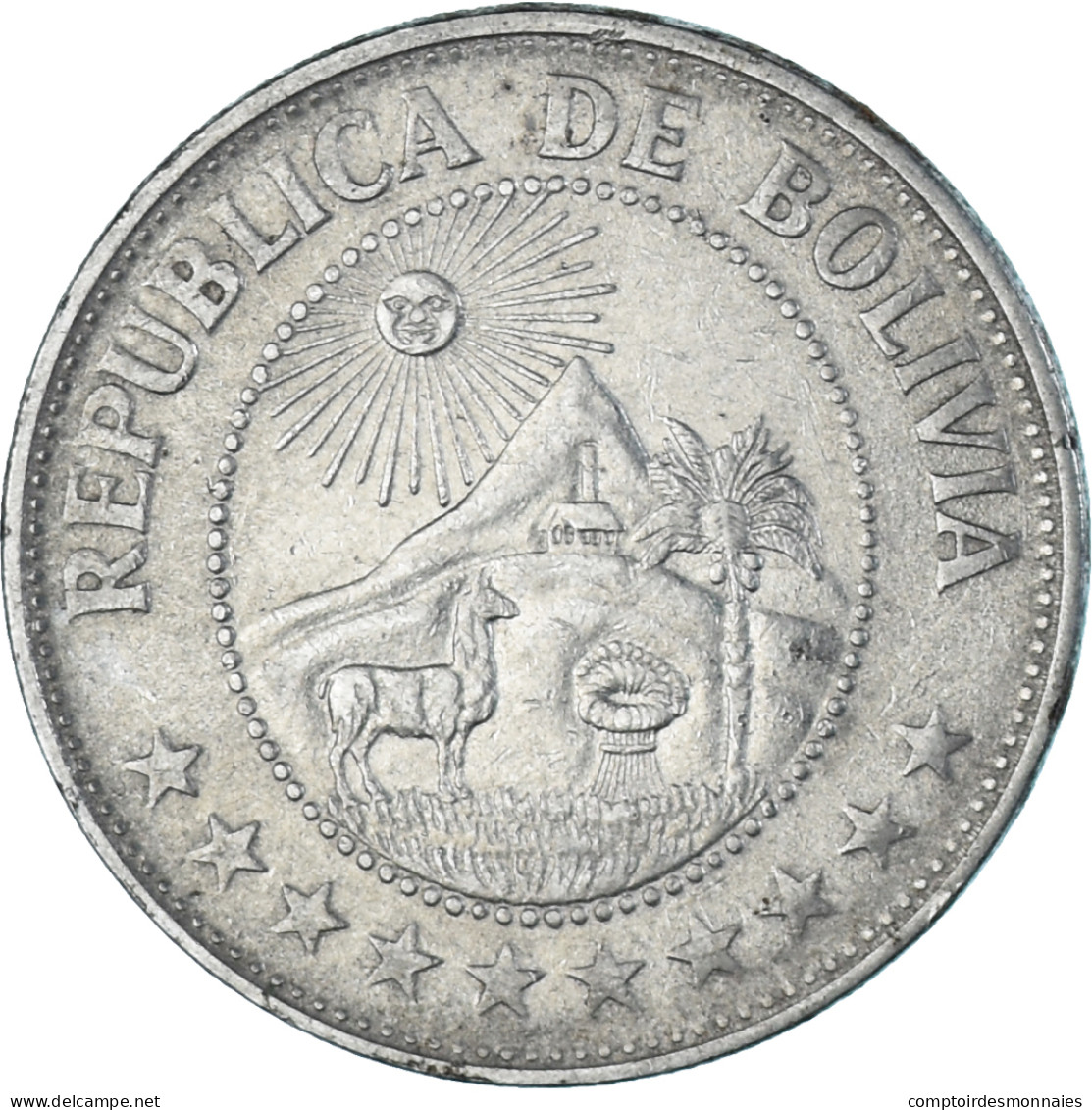 Monnaie, Bolivie, Peso Boliviano, 1969 - Bolivie