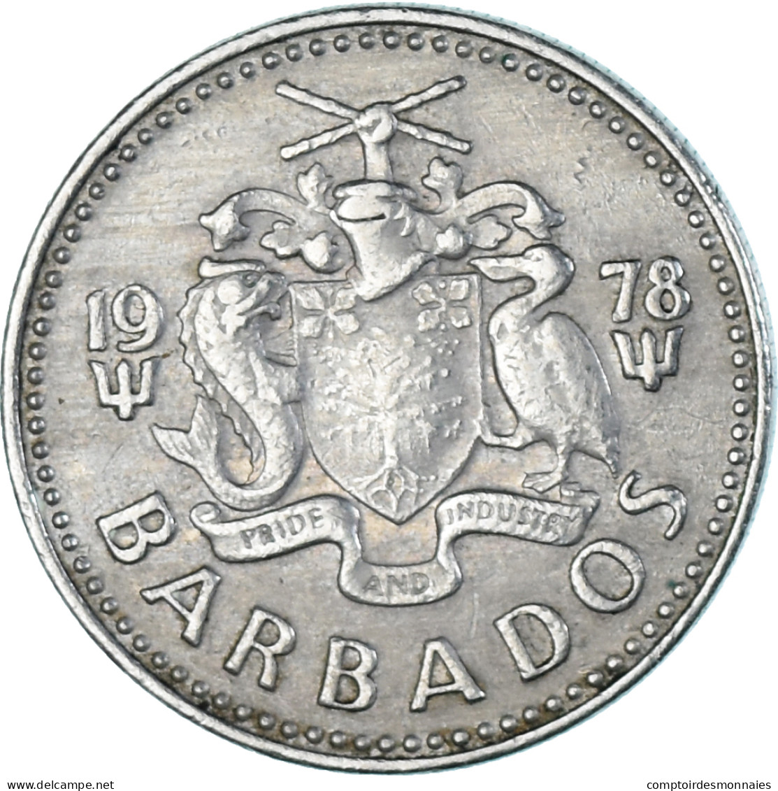 Monnaie, Barbade, 25 Cents, 1978 - Barbados