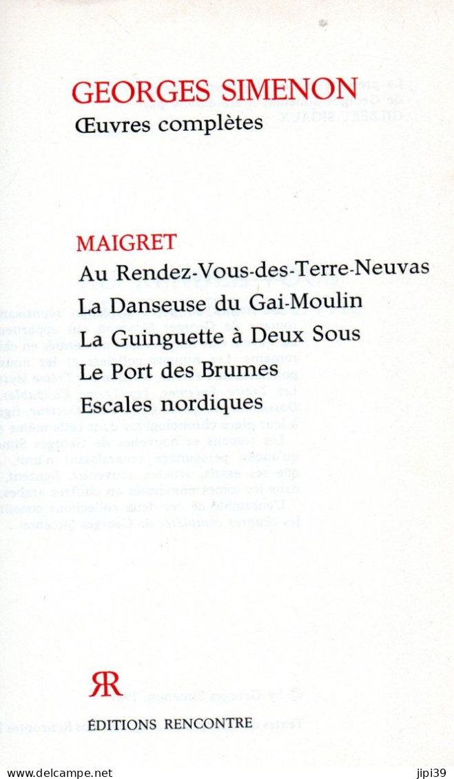 Bradé : Au RV Des Terre-Neuvas , La Danseuse Du Gai Moulin , La Guinguette à 2 Sous , Le Port Des Brumes , Escales Nordi - Simenon