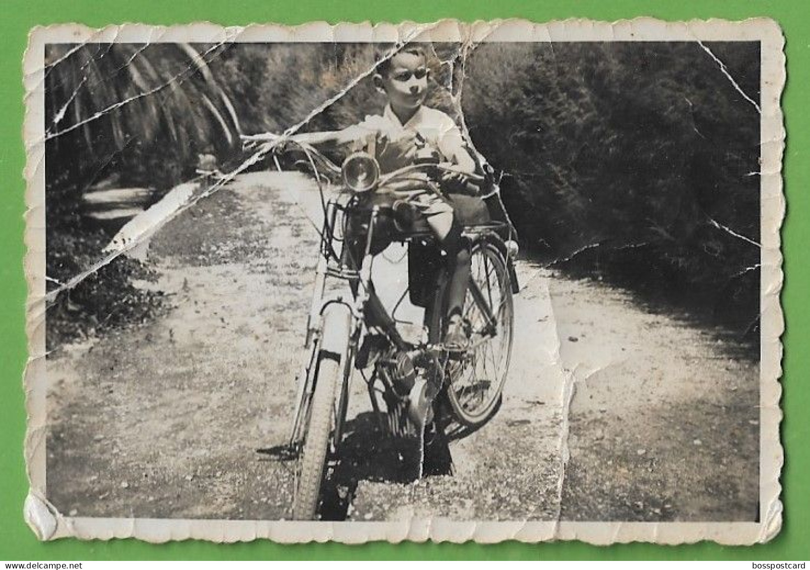 Portugal - REAL PHOTO - Mota - Moto - Motorbike (damaged) - Motos