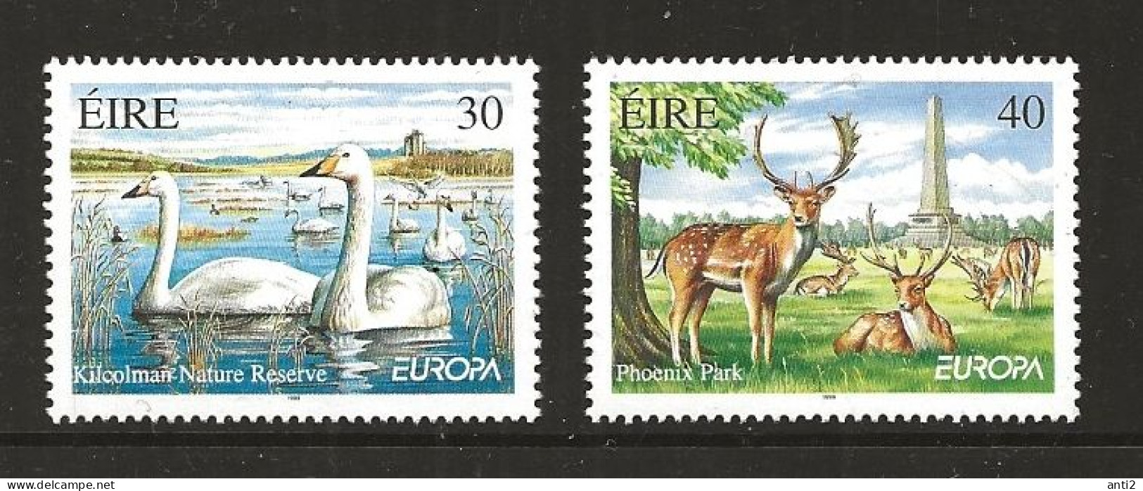 Ireland 1999 Europe: Nature Reserves And Parks.  Kilcolman Nature Reserve, Phoenix Park  Mi  1139 - 1140  MNH(**) - Autres & Non Classés